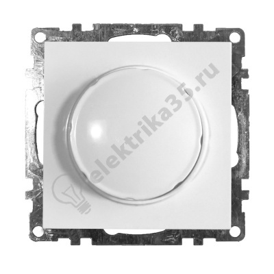 Выключатель диммирующий, 500W, серия Катрин, белый, Stekker (GLS10-7106-01)