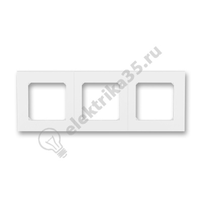 Рамка Levit 3п бел./бел. ABB 2CHH015030A6003