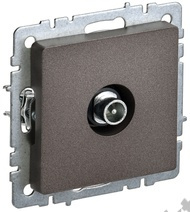 Мех-м розетки BRITE TV проходная, темн.бронза IEK BR-A10-P-K45 