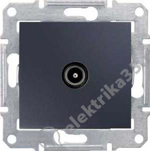 Мех-м розетки TV SEDNA оконеч., графит SchE SDN3201670