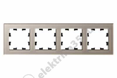 Рамка 4-м ATLASDESIGN NATURE стекло шампань SchE ATN320504