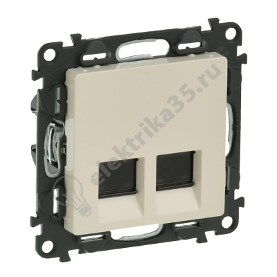 Механизм розетки комп. 2-м Valena Life RJ45, сл.кость Leg 753541