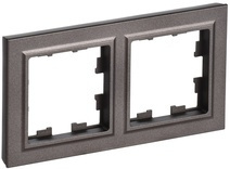 Рамка 2-м BRITE темн.бронза IEK BR-M22-K45 