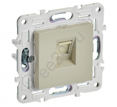 Мех-м розетки RJ45 SKANDY бежевый кат.5E IEK SK-K10-1-K10