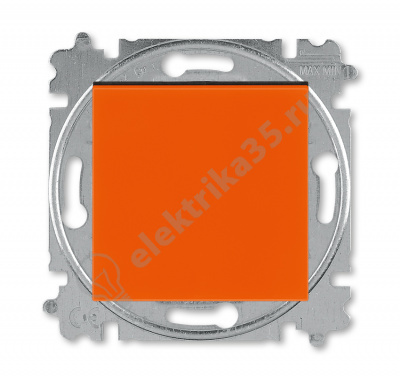 Переключатель 1-кл. Levit оранж./дым. черн. ABB 2CHH590645A6066