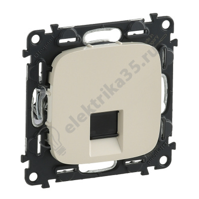 Механизм розетки комп. RJ45 CAT.5E UTP слоновая кость Valena Allure Leg 753840