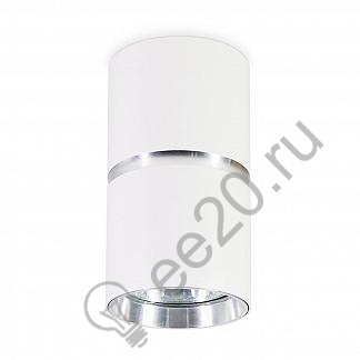 Светильник накладной GU10 белый хром круг d55мм h-100мм Ambrella light TN213115