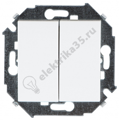 Механизм выключателя 2-кл. СП 16А IP20 бел. Simon15 1591398-030