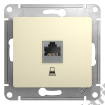 Мех-м розетки комп. GLOSSA RJ45 беж. SchE GSL000281K