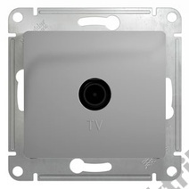 Мех-м розетки TV оконеч. GLOSSA алюм. SchE GSL000391