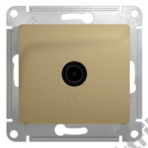 Мех-м розетки TV оконеч. GLOSSA титан SchE GSL000491