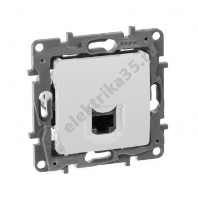 Механизм розетки информ. 1-м  RJ45 CAT.5 UTP бел. Etika  Leg 672241