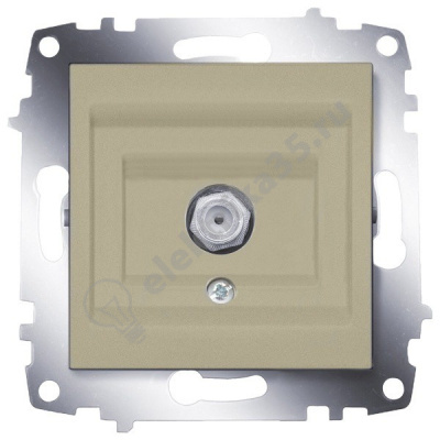 Механизм розетки TV проходная Cosmo титаниум ABB 619-011400-272