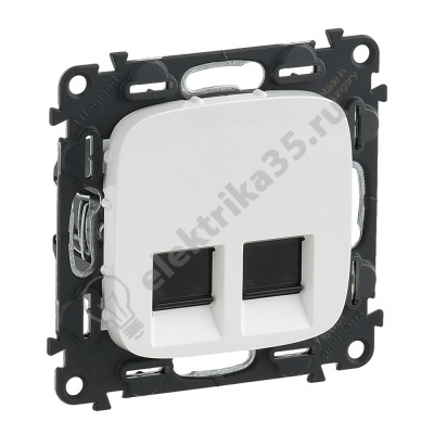 Механизм розетки комп. 2-м белая Valena Allure RJ45 753743