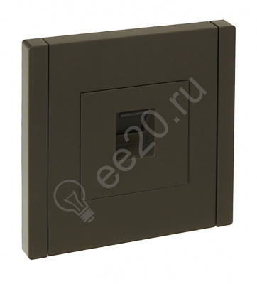 Розетка RJ45  FORTE&PIANO серый кат.5E IEK FP-K10-1-K03