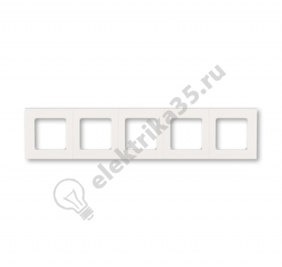 Рамка Levit 5п жемчуж./ледяной ABB 2CHH015050A6068