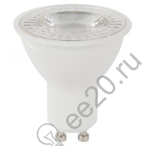 Лампа светодиодная LED 8вт 230в GU10 2700К 650Лм MR16 линзованная теплый Эра Б0054941  