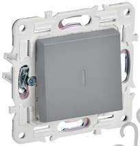 Мех-м выключателя 1-кл. с подс. SKANDY серый IEK SK-V10-1-10-K03