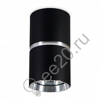 Светильник накладной GU10 черный хром круг d55мм h-100мм Ambrella light TN213116