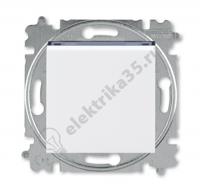 Переключатель 1-кл. Levit бел./дым. черн. ABB 2CHH590645A6062