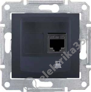 Мех-м розетки комп. SEDNA RJ45 графит SchE SDN4300170