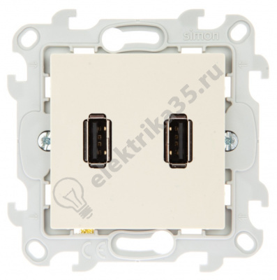 Механизм коннектора 2хUSB Simon24 сл. кость 2411090-031