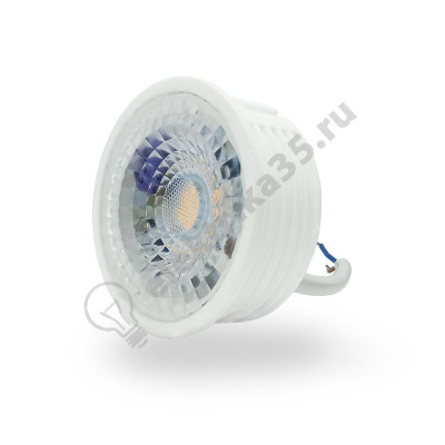 Лампа светодиодная LED 7Вт 220В 3000К белый керамика Denkirs DK3000-7W гарантия 3 года