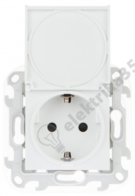 Механизм розетки 2К+З Schuko IP44 Simon24 бел. 2450448-030