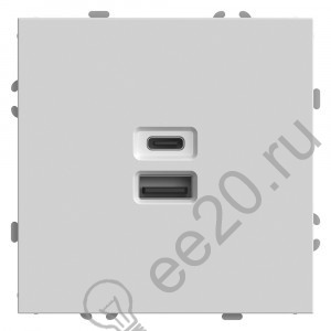 Мех-м розетки USB + C серия Эмили, белый фарфор, Stekker( RST10-5115-01)