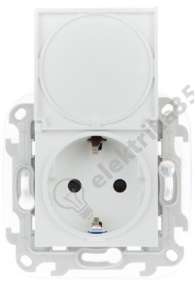 Механизм розетки 2К+З IP44 Push&Go Simon24 бел. 2420448-030