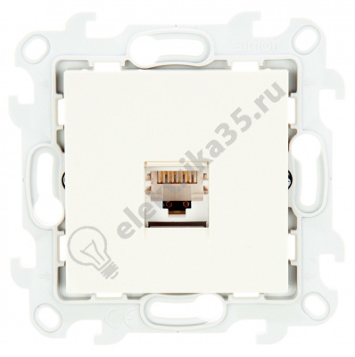 Механизм розетки RJ45 кат. 5e UTP Simon24 сл. кость 2410598-031
