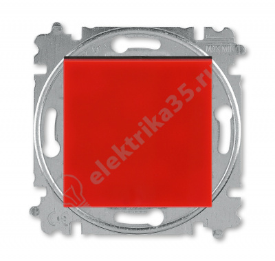 Переключатель 1-кл. Levit красн./дым. черн. ABB 2CHH590645A6065