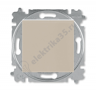 Переключатель 1-кл. Levit перекрестный кофе макиато/бел. ABB 2CHH590745A6018