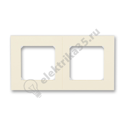 Рамка Levit 2п сл. кость/бел. ABB 2CHH015020A6017
