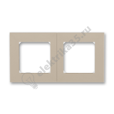 Рамка Levit 2п кофе макиато/бел. ABB 2CHH015020A6018