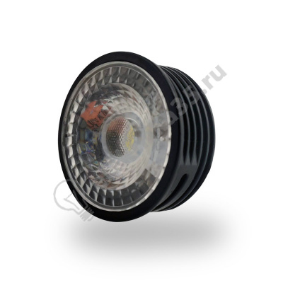 Лампа светодиодная LED 7Вт 220В 3000К черный керамика Denkirs DK3000-7W-BK гарантия 3 года