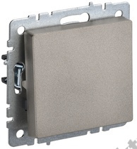Мех-м выкл. 1-кл. BRITE самовозвратный шампань IEK BR-V14-0-10-K37	