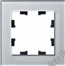 Рамка 1-м ATLASDESIGN NATURE стекло алюм. SchE ATN320301