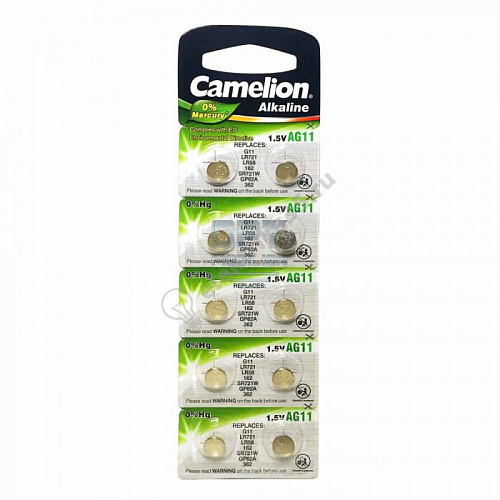 Элемент питания Camelion G11(362A)  LR721