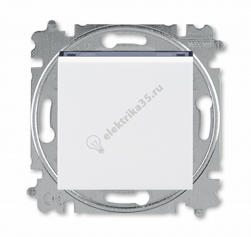 Переключатель 1-кл. Levit бел./дым. черн. ABB 2CHH590645A6062