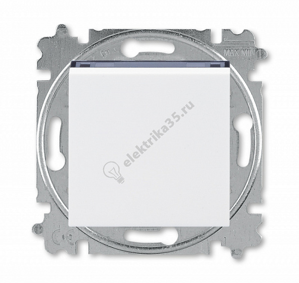 Переключатель 1-кл. Levit бел./дым. черн. ABB 2CHH590645A6062