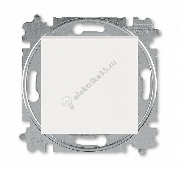 Переключатель 1-кл. Levit жемчуж./ледяной ABB 2CHH590645A6068