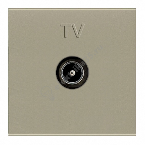 Механизм розетки TV 2мод. Zenit простой шампань ABB 2CLA225070N1901