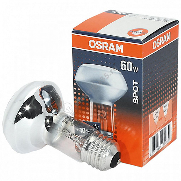 Лампа накаливания зеркальная 60вт R80 220в E27 OSRAM