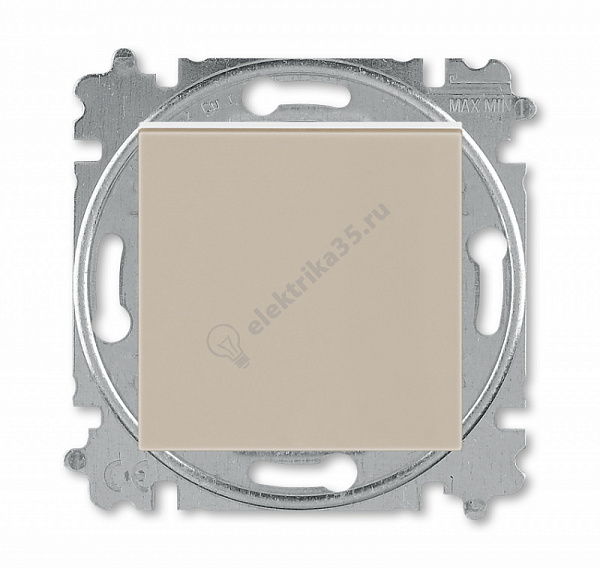 Переключатель 1-кл. Levit кофе макиато/бел. ABB 2CHH590645A6018