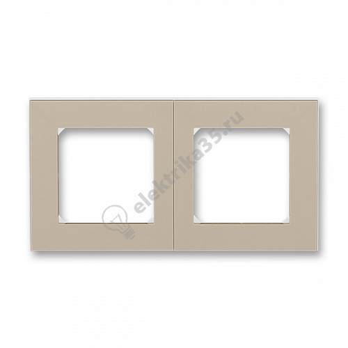 Рамка Levit 2п кофе макиато/бел. ABB 2CHH015020A6018