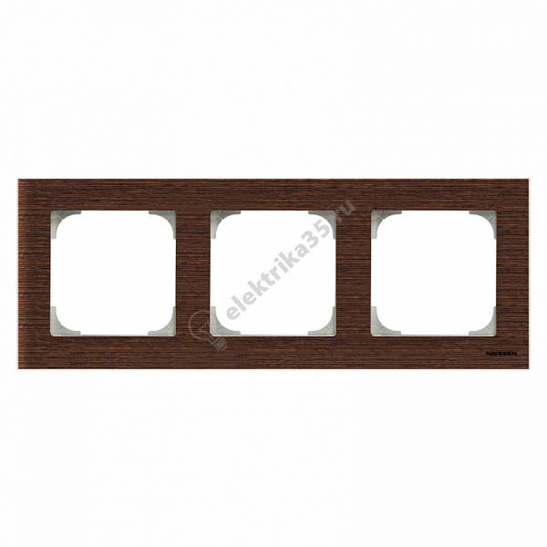 Рамка 3-м Sky дерево венге ABB 2CLA857300A2101