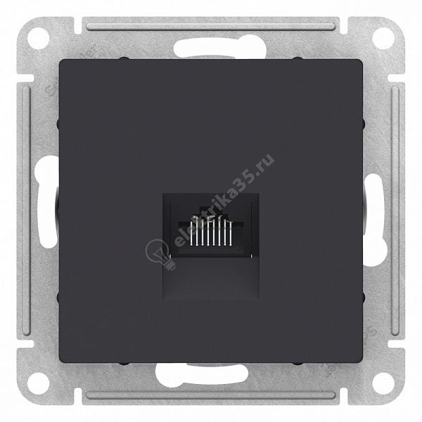 Мех-м розетки комп. ATLAS RJ45 карбон SchE ATN001083