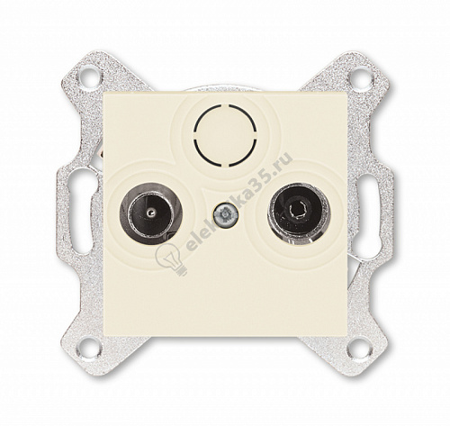 Розетка TV-R Levit оконечная сл. кость ABB 2CHH083503A6017