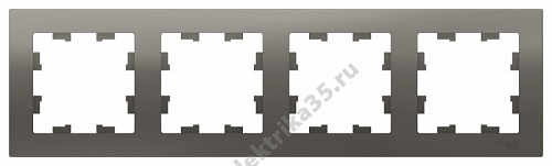 Рамка 4-м ATLAS сталь SchE ATN000904